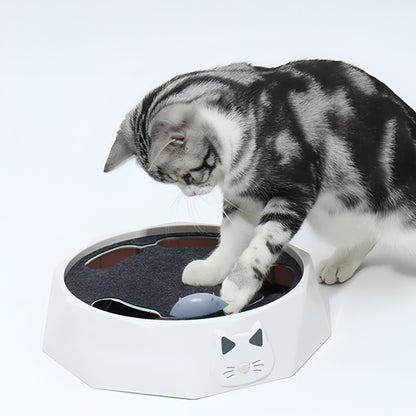 Centro de Atividades Interativo com Rato e Tapete de Arranhar para Gatos