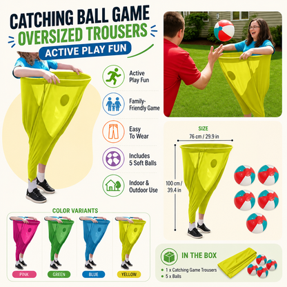 Catching Ball Game Oversized Trousers Active Play Fun