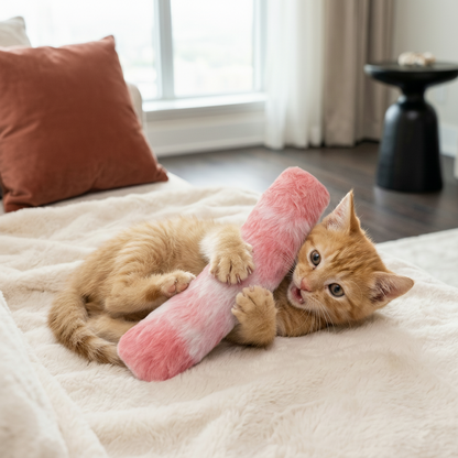 Juguete Gatos Catnip Peluche Interactivo Almohada Morder Patear