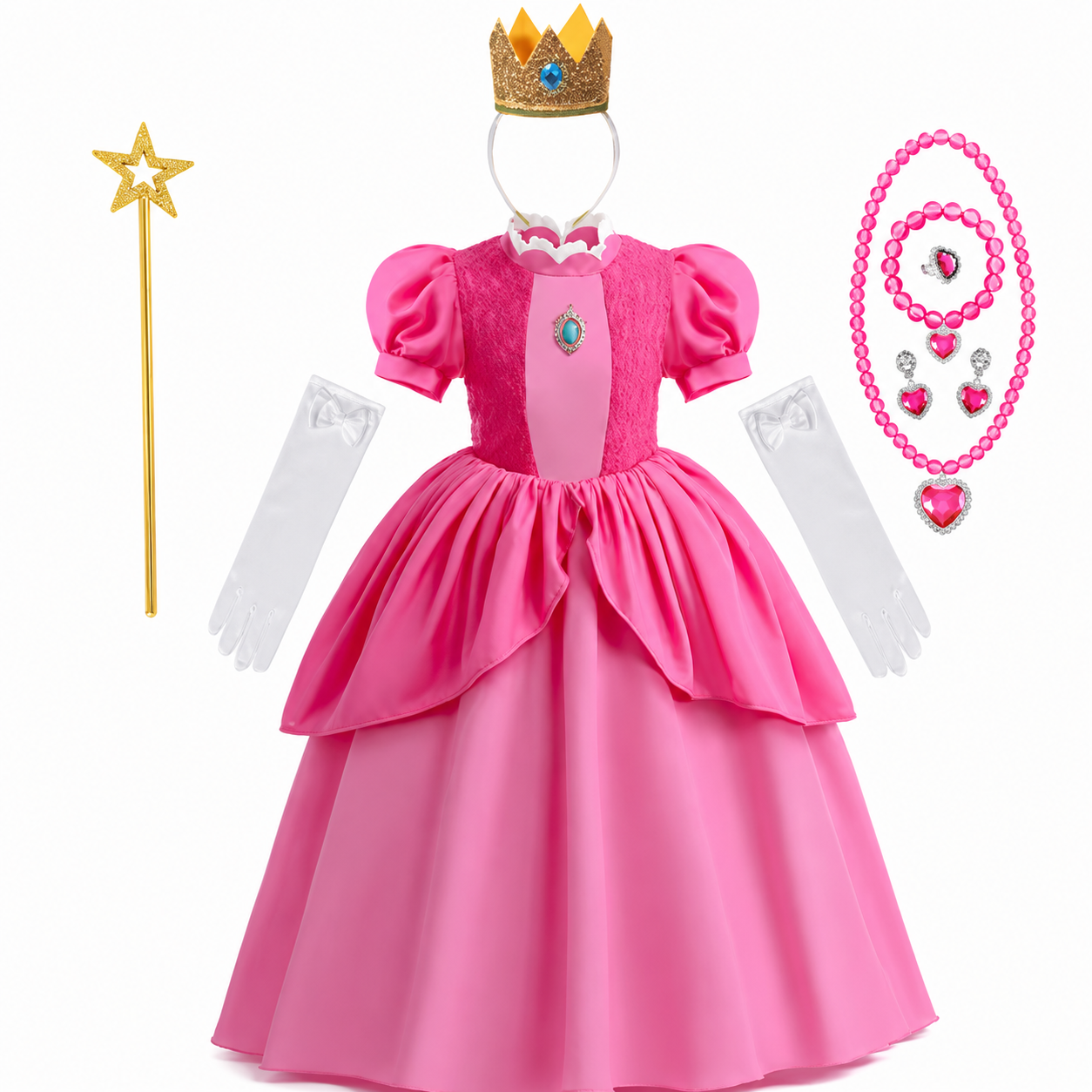 Halloween-Kostüme Mädchen Prinzessin Party Kleid Set