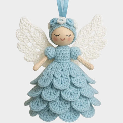 Anjo de Croché Natal Enfeite Kit DIY Decoração