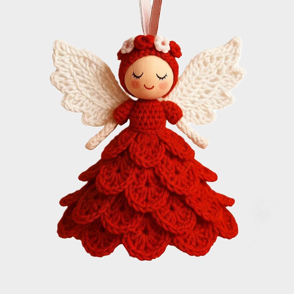 Anjo de Croché Natal Enfeite Kit DIY Decoração