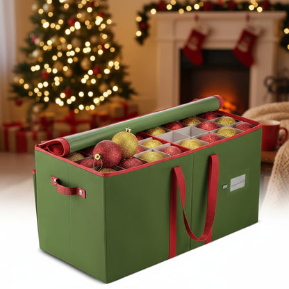Christmas Ornament Storage Box Dividers Holiday Decorations