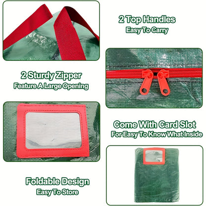 Christmas Tree Storage Bag Heavy Duty Waterproof Plastic Organizer