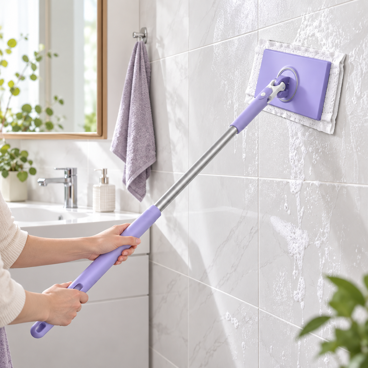 Gulvmoppe til rengøring med hygiejnisk, ergonomisk design