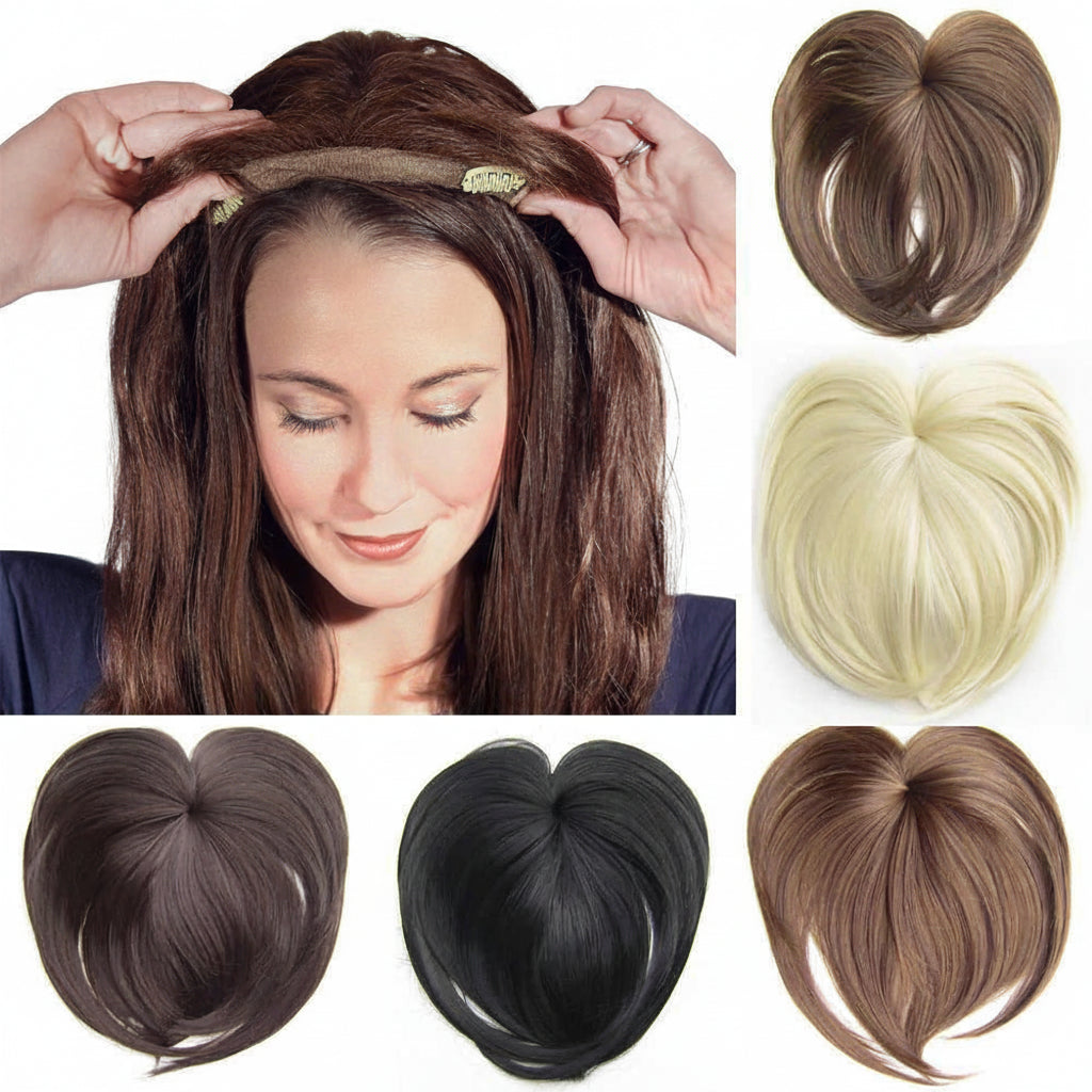 Aplique Cabelo Clip In Volume Natural Cobertura Falhas Topo
