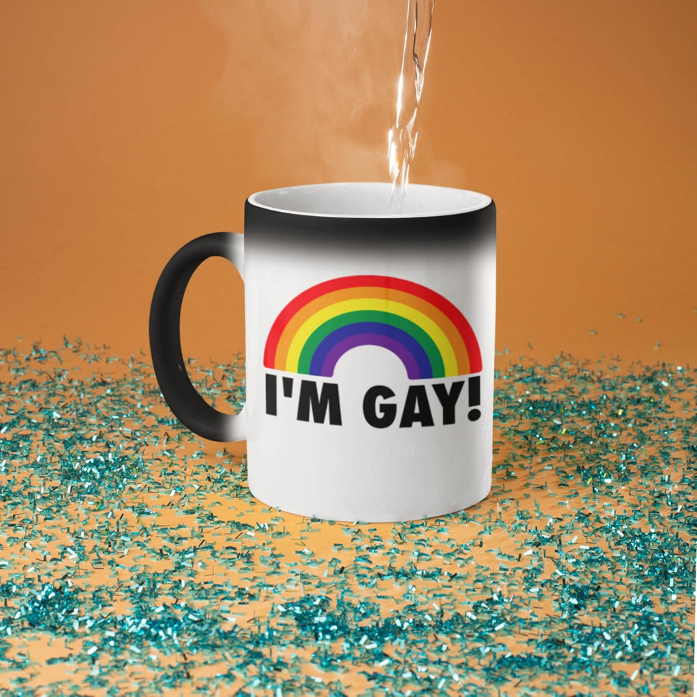 Tazza da caffè in ceramica che cambia colore con il calore, regalo scherzoso