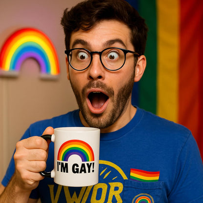 Tazza da caffè in ceramica che cambia colore con il calore, regalo scherzoso