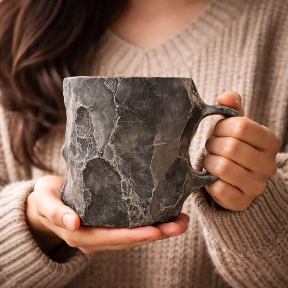 Coffee Mug Decorative Stone Style Drinkware