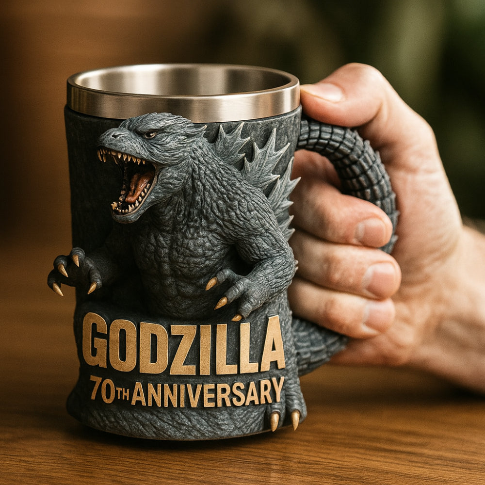 Tazza Caffè Ceramica Mostro 3D Decorativa