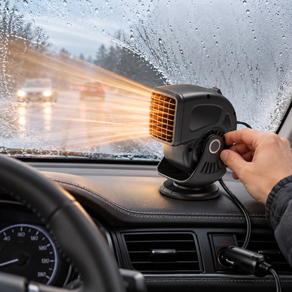 Kompakte Autoheizung und Scheibenentfroster mit Luftstrom in mehrere Richtungen