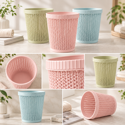Coș de gunoi compact, ușor, mic, cu design decorativ