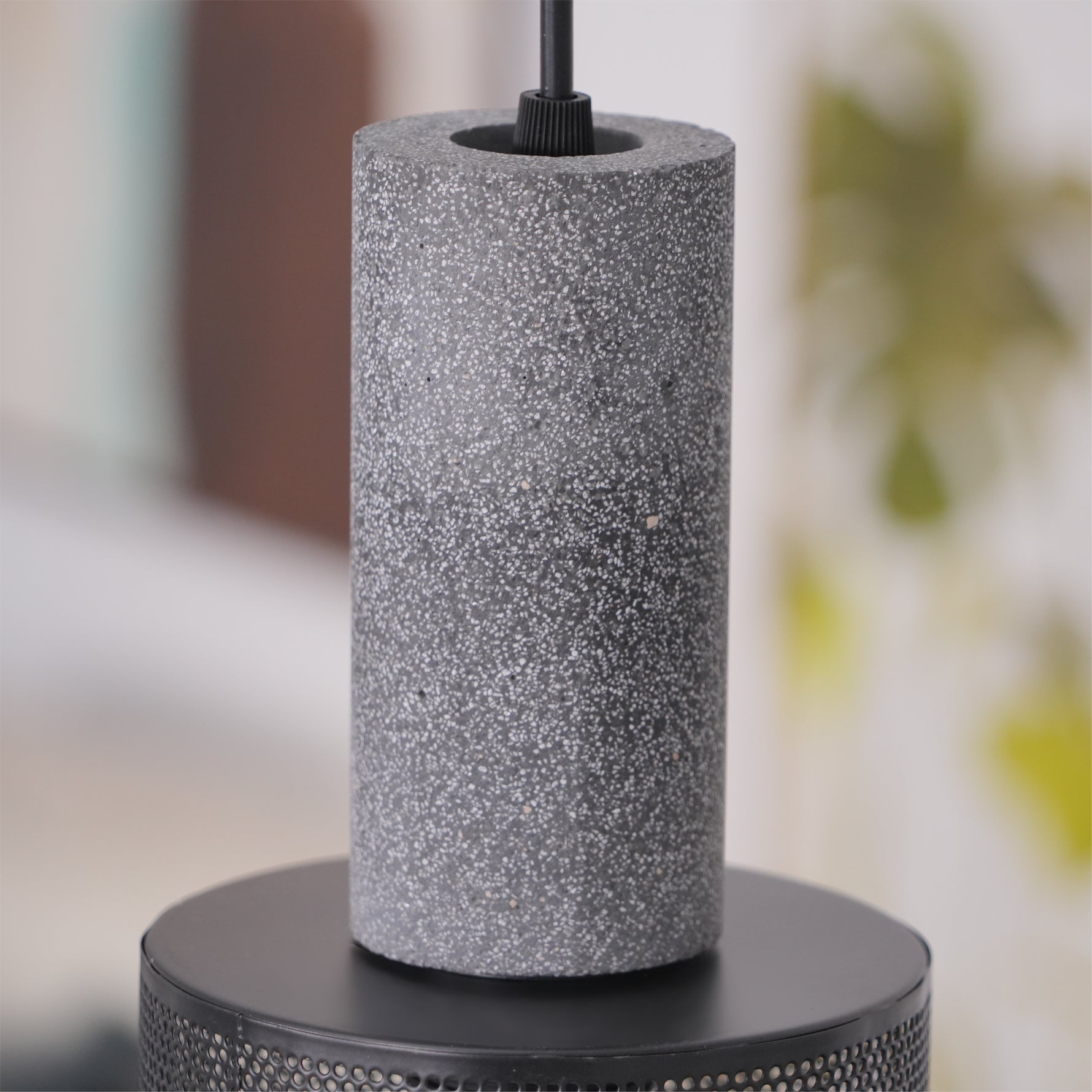 Urban Concrete Pendant Light | Industrial LED Hanging Lamp