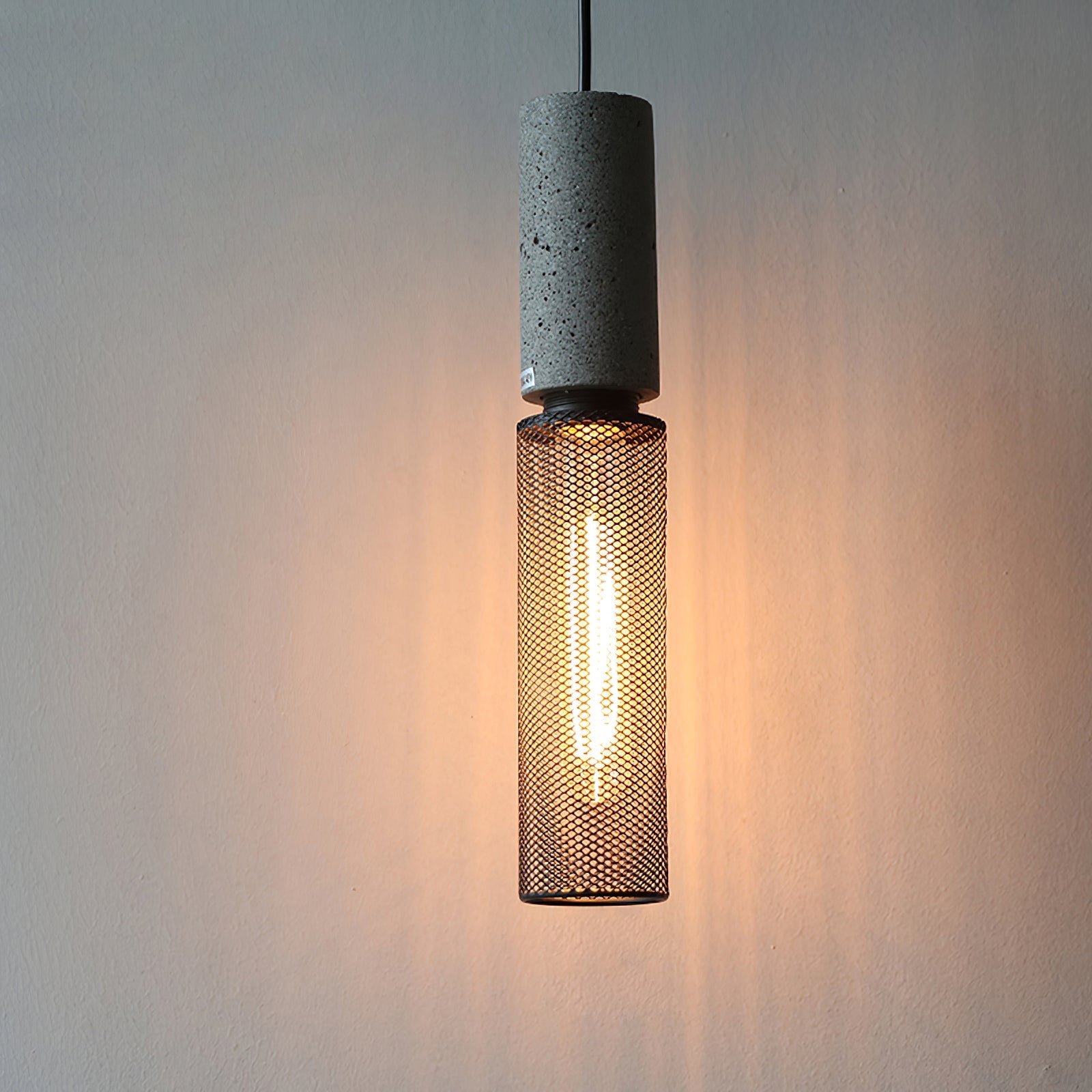 Urban Concrete Pendant Light | Industrial LED Hanging Lamp