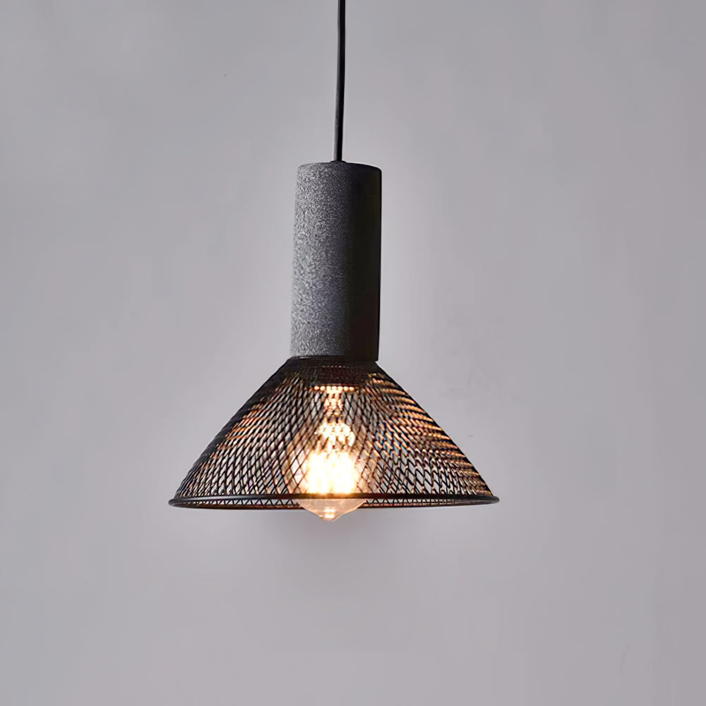 Urban Concrete Pendant Light | Industrial LED Hanging Lamp