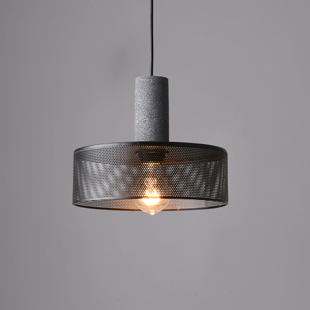 Urban Concrete Pendant Light | Industrial LED Hanging Lamp