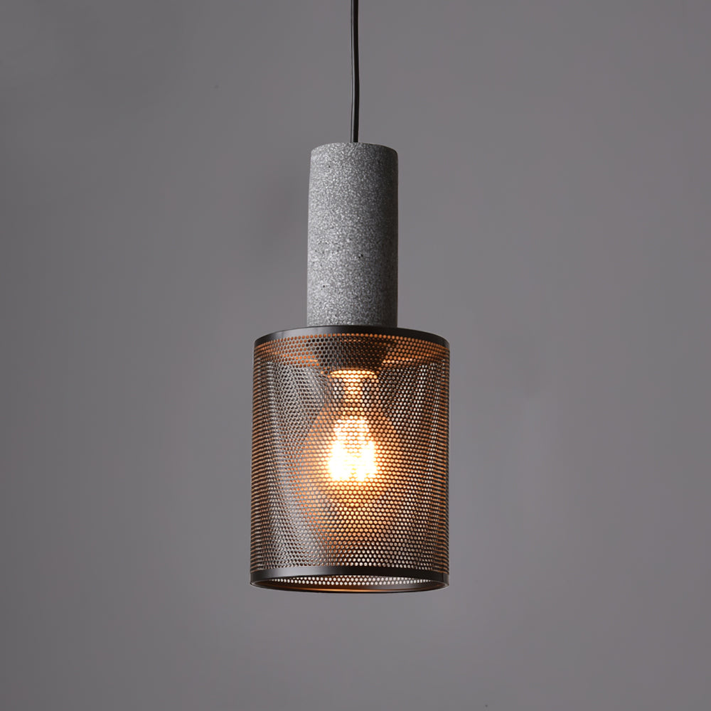 Urban Concrete Pendant Light | Industrial LED Hanging Lamp