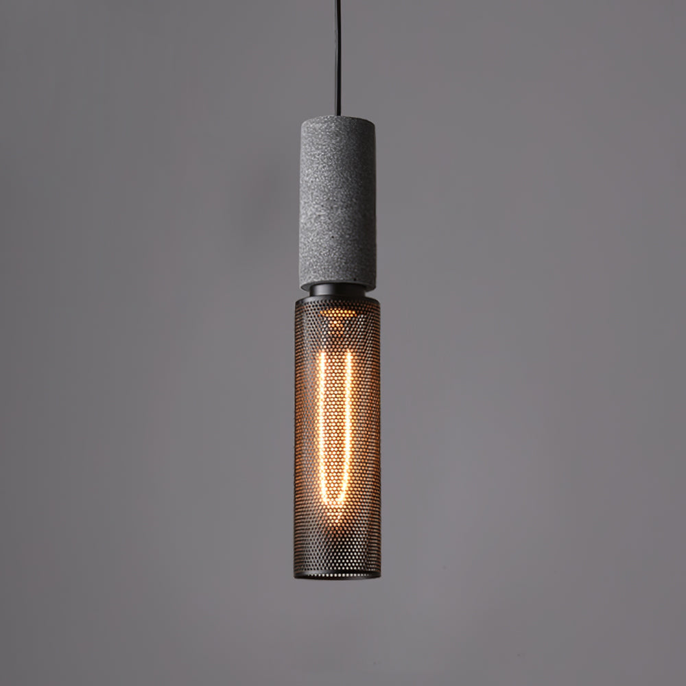 Urban Concrete Pendant Light | Industrial LED Hanging Lamp