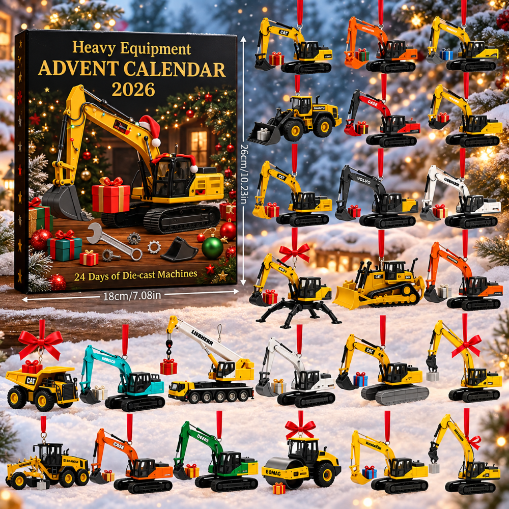 Calendario de Adviento de Maquinaria de Construcción Mini Modelos Fundidos
