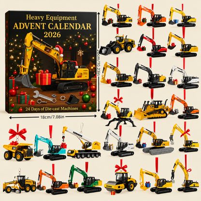 Calendario de Adviento de Maquinaria de Construcción Mini Modelos Fundidos