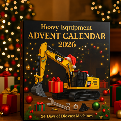 Calendario de Adviento de Maquinaria de Construcción Mini Modelos Fundidos
