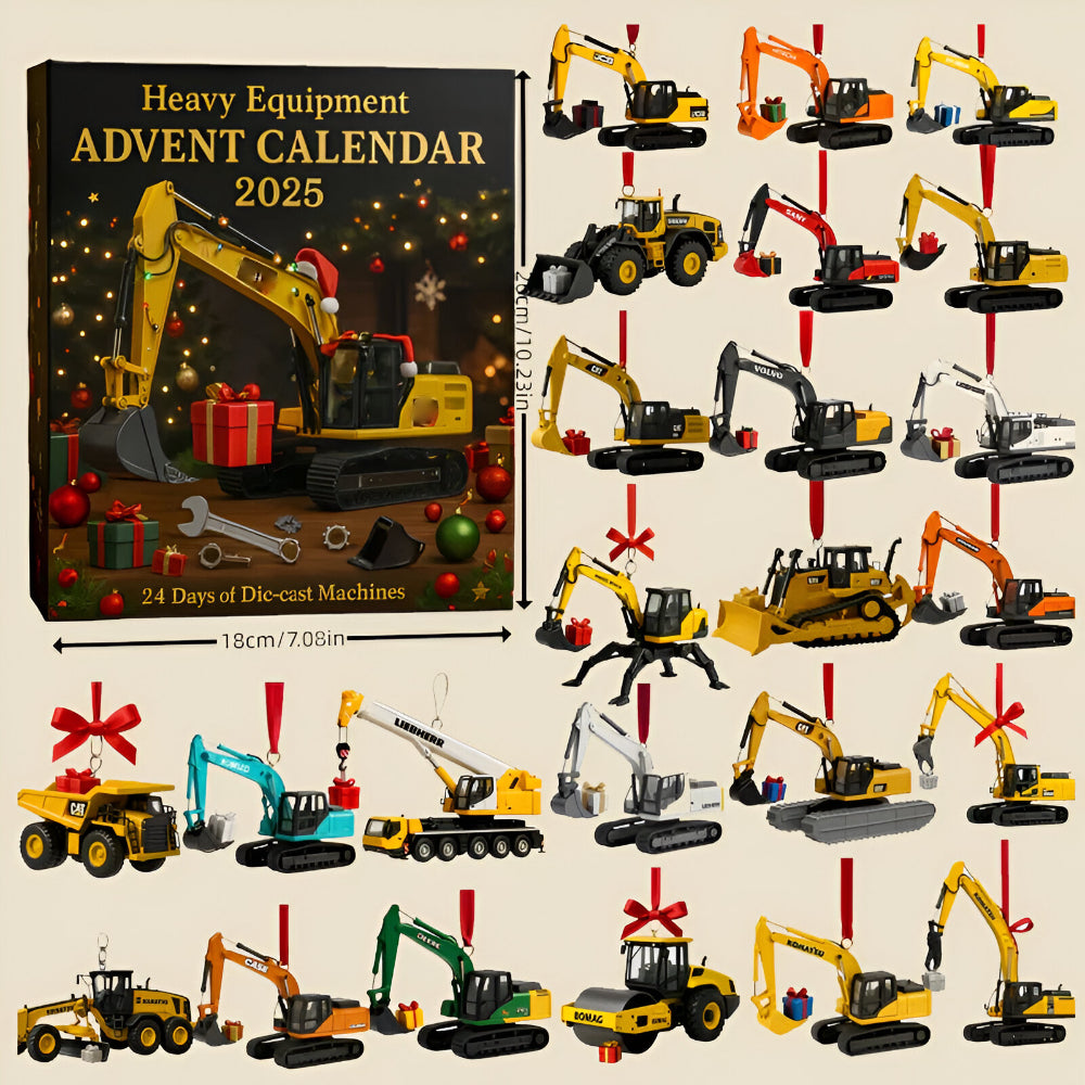 Construction Machinery Advent Calendar 2025 with 24 Die-Cast Vehicles 5