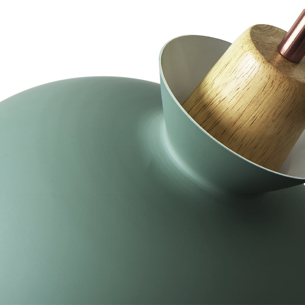 Modern Single Pendant Dome Light | Scandinavian Metal Hanging Lamp