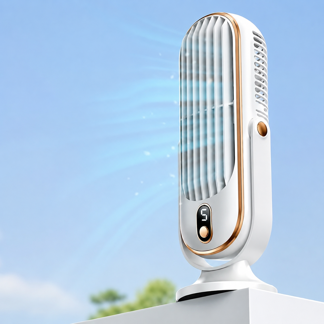 Bærbar batteridrevet ventilator USB bordventilator