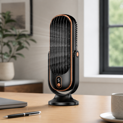 Bærbar batteridrevet ventilator USB bordventilator