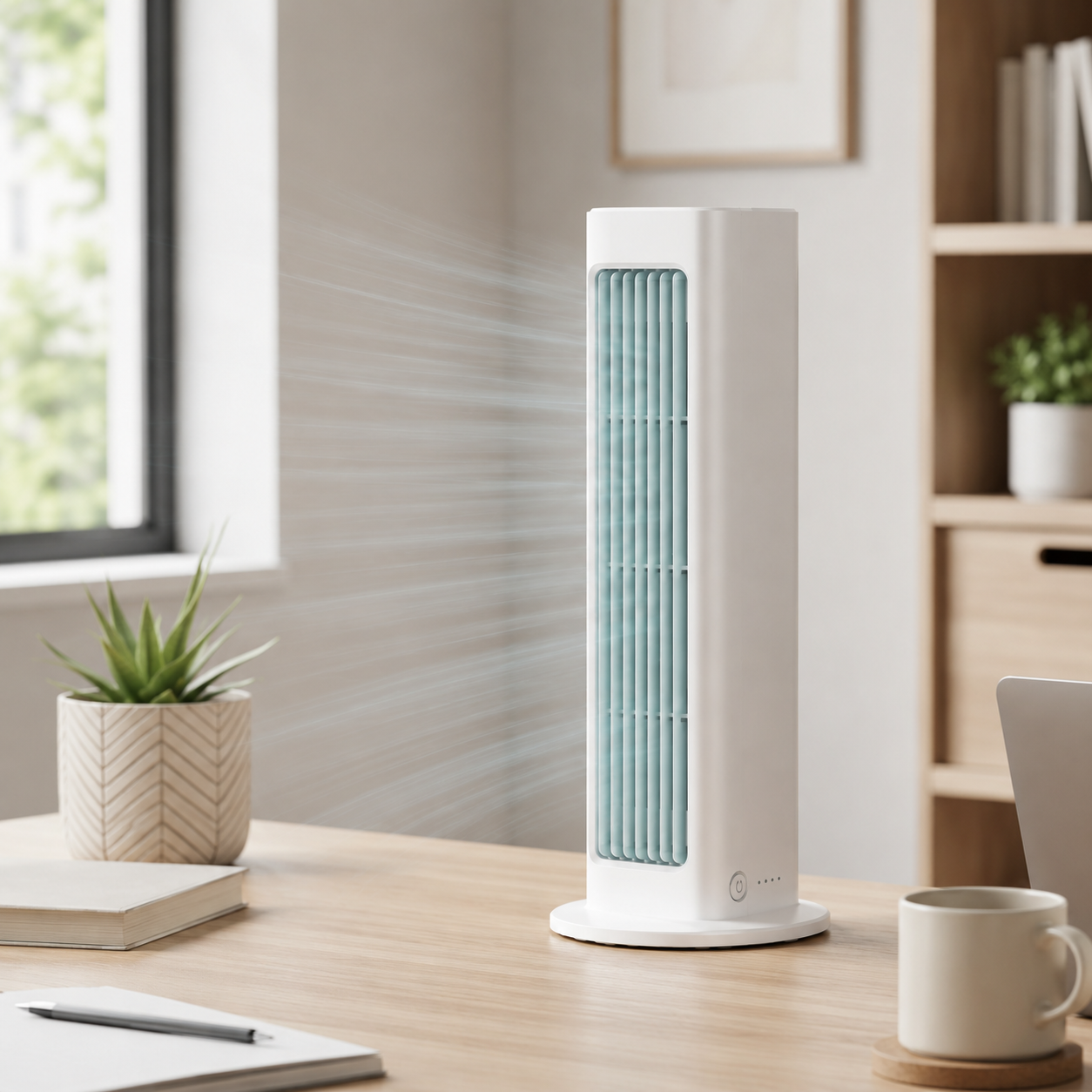 Cooling Portable Fan Tower Fan Oscillating Quiet Compact