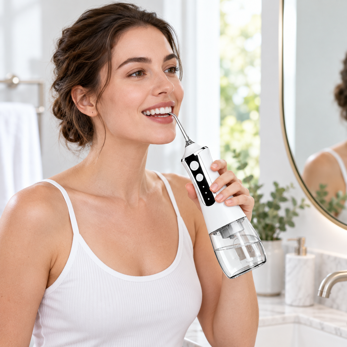 Cordless Water Flosser Portable Travel Friendly Compact