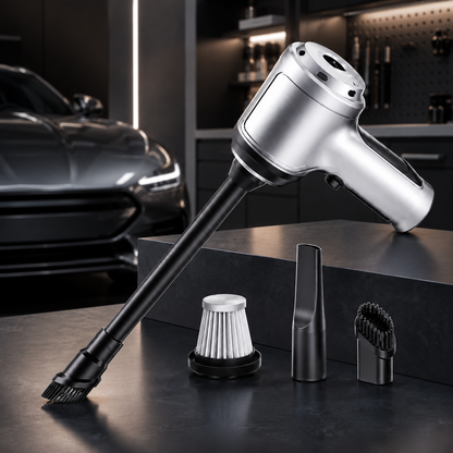 Aspiradora inalámbrica para automóvil, portátil y de mano, con diseño compacto