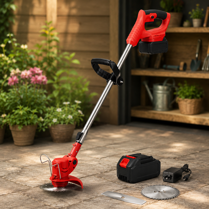 Cordless Grass Trimmer Battery Powered Garden Lightweight