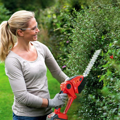 Trimmer pentru gard viu fără fir, trimmer pentru gard viu cu baterie, cu două mânere