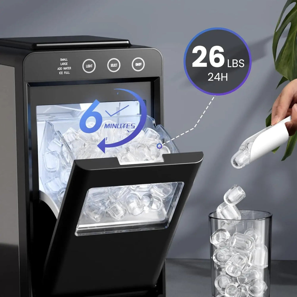 Countertop Ice Maker Ice Machine Compact Portable Countertop - Image 2