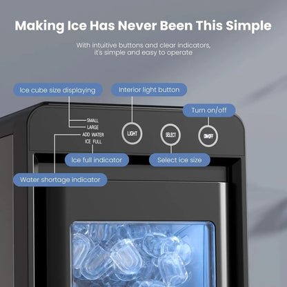Countertop Ice Maker Ice Machine Compact Portable Countertop - Image 6