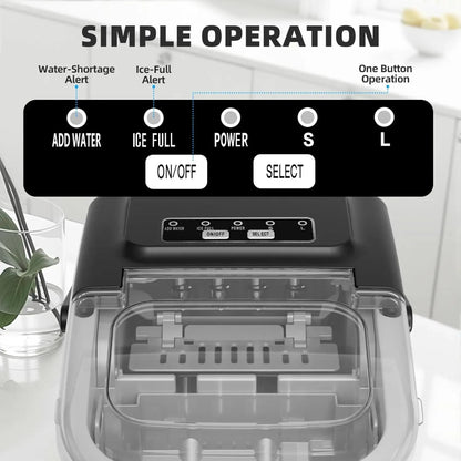 Countertop Ice Maker Ice Machine Compact Portable Fast - Image 3