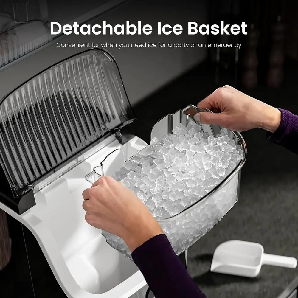 Countertop Ice Maker Nugget Portable Compact Fast Chewable Ice - Image 5