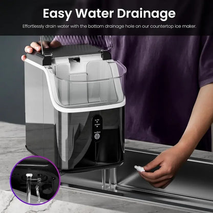 Countertop Ice Maker Nugget Portable Compact Fast Chewable Ice - Image 6