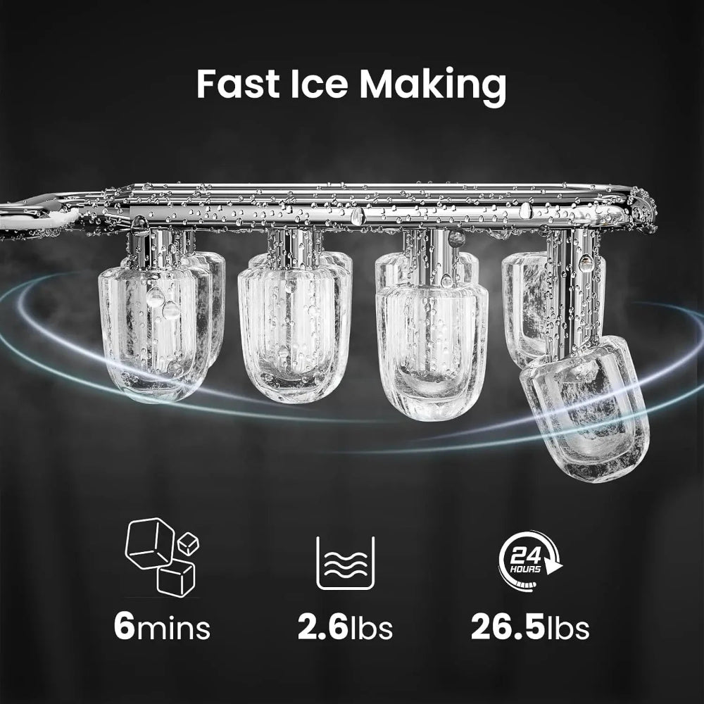Countertop Ice Maker Nugget Portable Compact Kitchen - Image 3