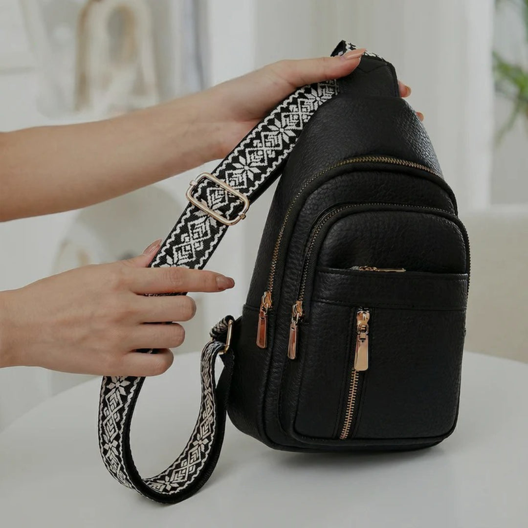 Crossbody taske med tyverisikring, skuldertaske til rejse