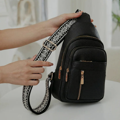 Crossbody taske med tyverisikring, skuldertaske til rejse