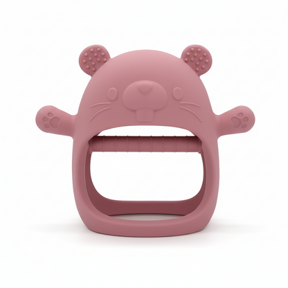 Baby Teething Mitten Silicone Chew Glove Soothing Sore Gums