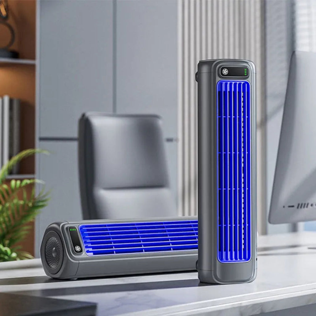 Ventilatore Torre Portatile Silenzioso Desktop Aria Raffrescante