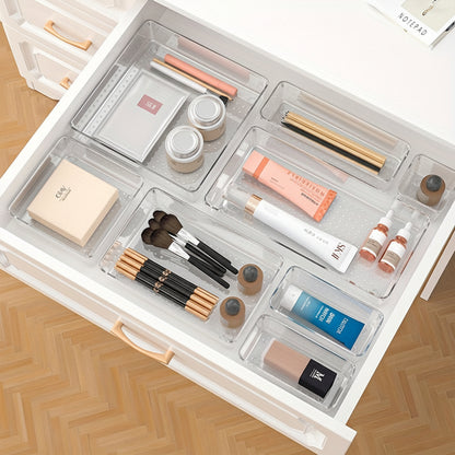 Set di vassoi in plastica per organizzare i cassetti Cucina Ufficio Bagno
