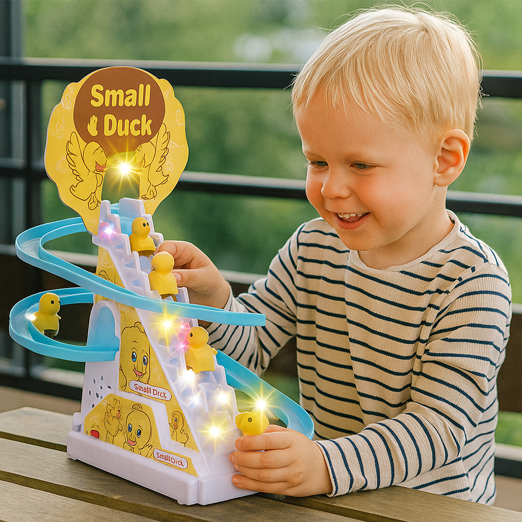 Duck Slides Kids Toy Duck Slide Interactive Music Light Playset – DecorsDeluxe