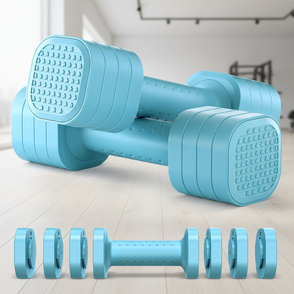 Conjunto de Halteres Ajustáveis para Mulheres com Pegada Suave para Treino