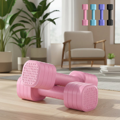 Conjunto de Halteres Ajustáveis para Mulheres com Pegada Suave para Treino
