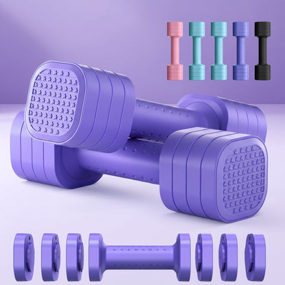 Conjunto de Halteres Ajustáveis para Mulheres com Pegada Suave para Treino