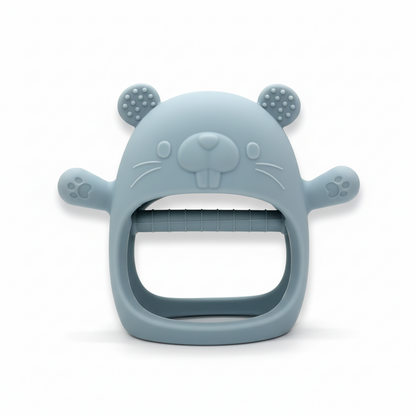 Baby Teething Mitten Silicone Chew Glove Soothing Sore Gums